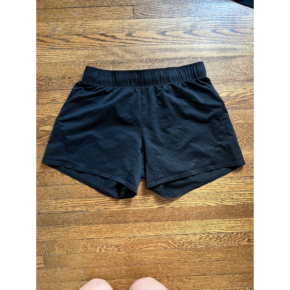Nike Womens Black Running Shorts Elastic Waist Athletic Gym Shorts Small
